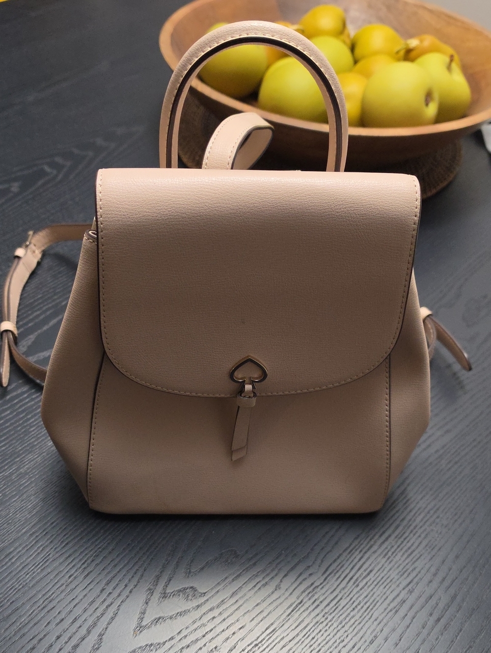 Kate Spade Tan Adel Medium Flap Backpack